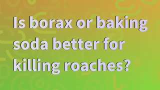 Is borax or baking soda better for killing roaches?