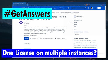 GetAnswers - Using one license on multiple instances?
