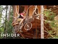 Reach This Tree House With A Bike Elevator