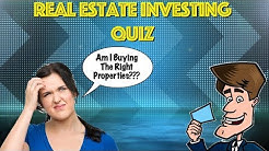 Real Estate Investing Quiz - What's The RIGHT Type Of Property For You? 
