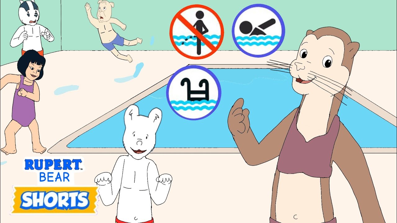 Rupert Pool Rupert Bear Shorts | Safety Swimming Pool - Ep. 39 - YouTube