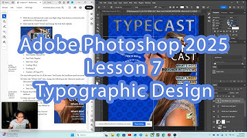 Adobe Photoshop Classroom in a Book 2025 Lesson 7 - Typographic Design Video Tutorial