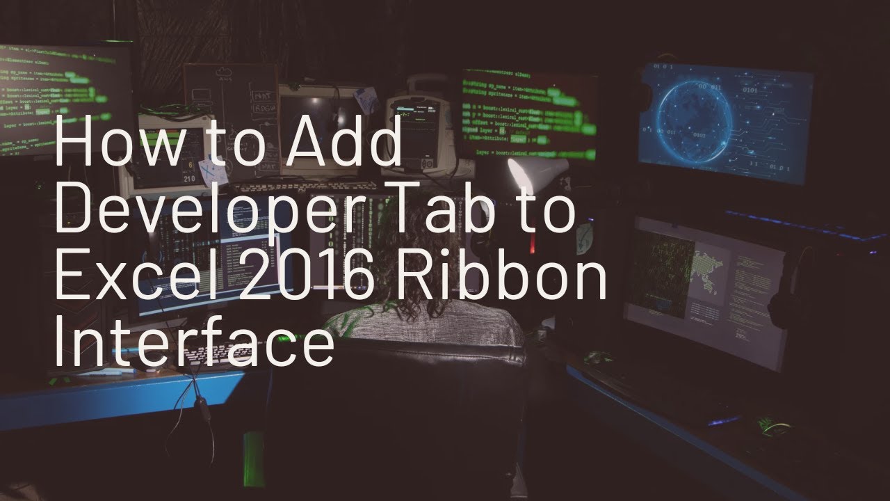How to Add Developer Tab in Excel Ribbon - Step-by-Step Guide - YouTube