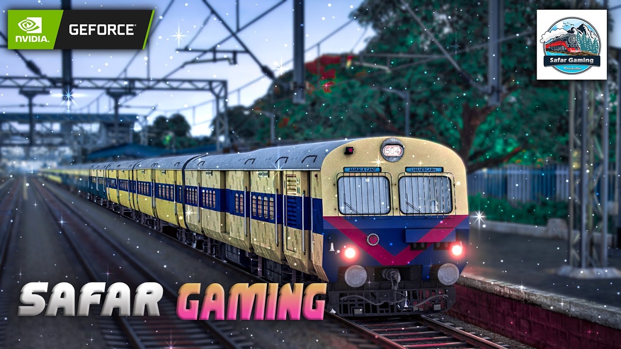 MEMU Train 4K Realistic Gameplay Indian Railway Train Simulator 🚆 | Safar Gaming #railworks