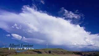 Time Lapse of Wind Turbines and Clouds