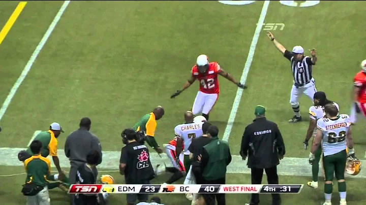 Dante Marsh intercepts Ricky Ray - November 20, 2011