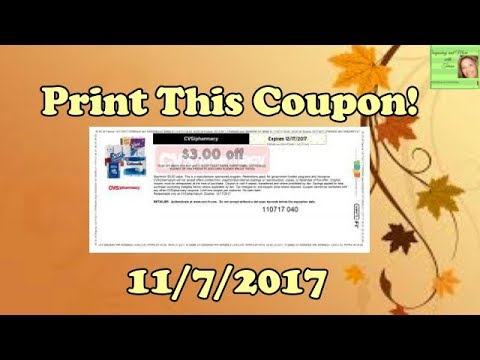 New Coupon to Print Now from CVS! 11/6/2017