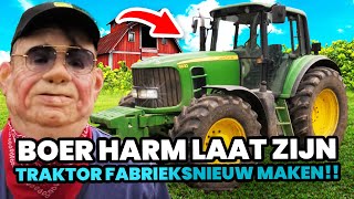 Boer Harm laat zijn traktor Fabrieksnieuw maken!!