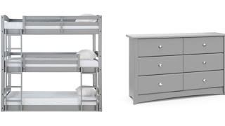 WayFair Triple BunkBed and Dresser