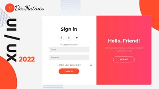 1.1 - How to Create Login and Registration Form Using HTML CSS - 2022 | UI UX 2022