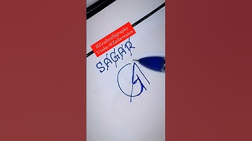 sagar name signature ⭐ comment your name #style #handwriting #sagar #calligraphy