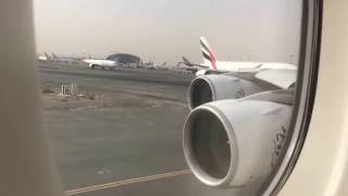 Emirates A380 Takeoff from Dubai