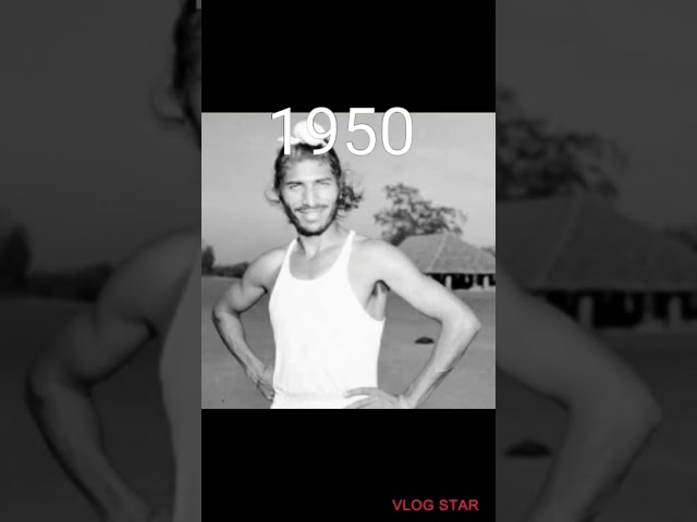 Milkha singh over the years 1940-2020 evolution #shorts class=