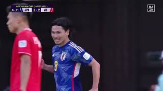 【速報】南野拓実が2点目！日本が前半のうちに追いつく！！｜AFCアジアカップ 日本×ベトナム