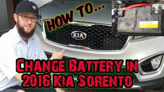 2016 Kia sorento battery swap how to