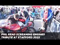 Phil read tribute at the classic motorcycle mechanics show  stafford uk 2022