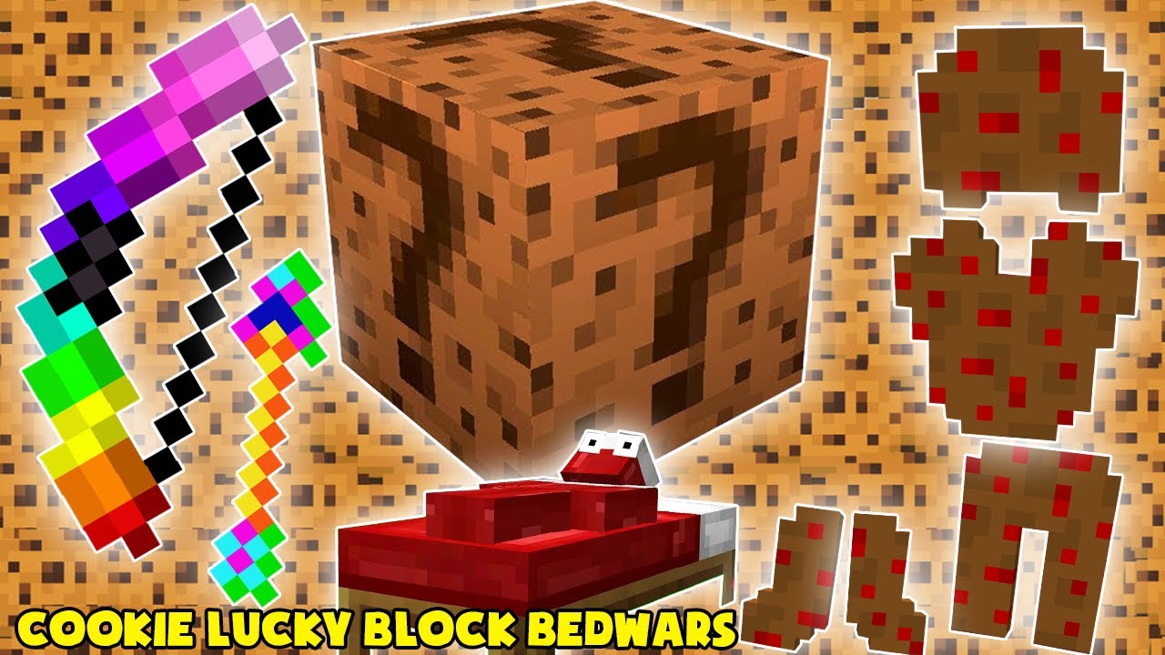 MINI GAME : COOKIE LUCKY BLOCK BEDWARS ** CÂY CUNG CẦU VỒNG SIÊU VIP CỦA NOOB ??