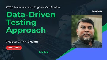 Data-Driven Testing Approach- Test Automation Engineer  Certification | ISTQB CT-TAE