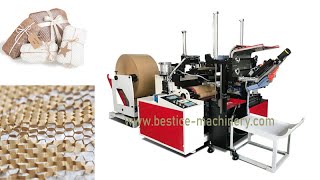 Fully automatic honeycomb cushion wrap paper making machine Bestice Machinery