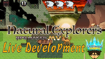 Live Dev Work - Designing Creatures and Creating New Assets - Natural Explorers - RPG Maker MV