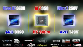 Gaming Benchmark: Ultra 7 358H & AI 7 350 vs Ultra 7 258V (1080p | 30W TDP)