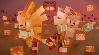 Sonic 3 Super Sonic Vs Super Shadow Fight Scene But Its A Minecraft Animation