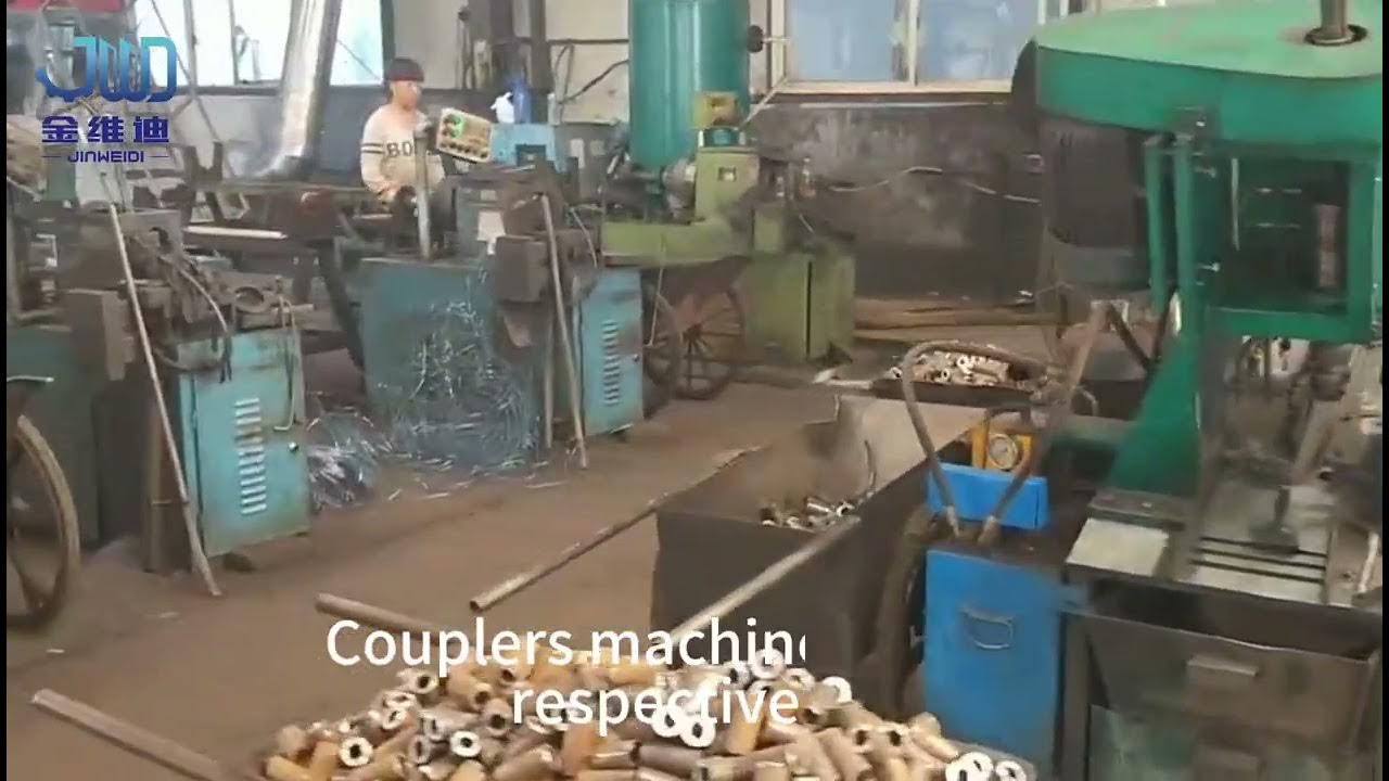 Rebar coupler tapping machine oblique tapping machine production line