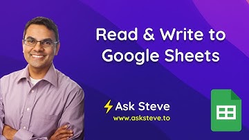 Use AI to Extract Data into Google Sheets and Read From Sheets with Ask Steve