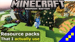 What resource packs do I use in Minecraft Bedrock?