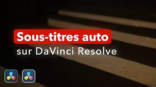 Generate subtitles automatically on DaVinci Resolve (free and Studio versions)
