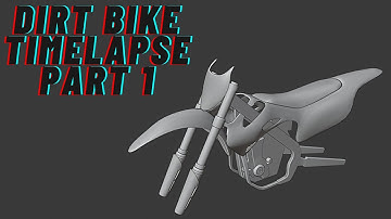 Blender Modelling Timelapse: Making A Dirt Bike Part 1