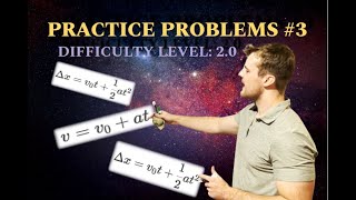 Famous Kinematics PRACTICE problems w/ FULL SOLUTION #4 Wealth