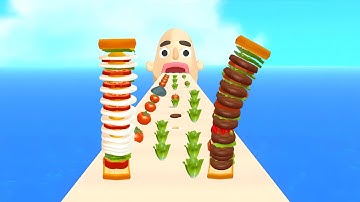 Sandwich Runner - SpeedRun All Levels Gameplay Walkthrough Android,ios New Update Ep69