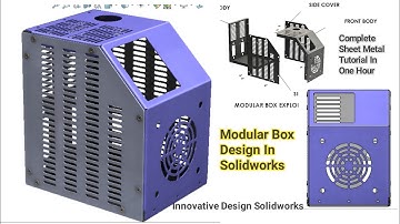 Modular Box Design In Solidworks| Solidworks Sheet Metal Tutorial For Beginners| #solidworks