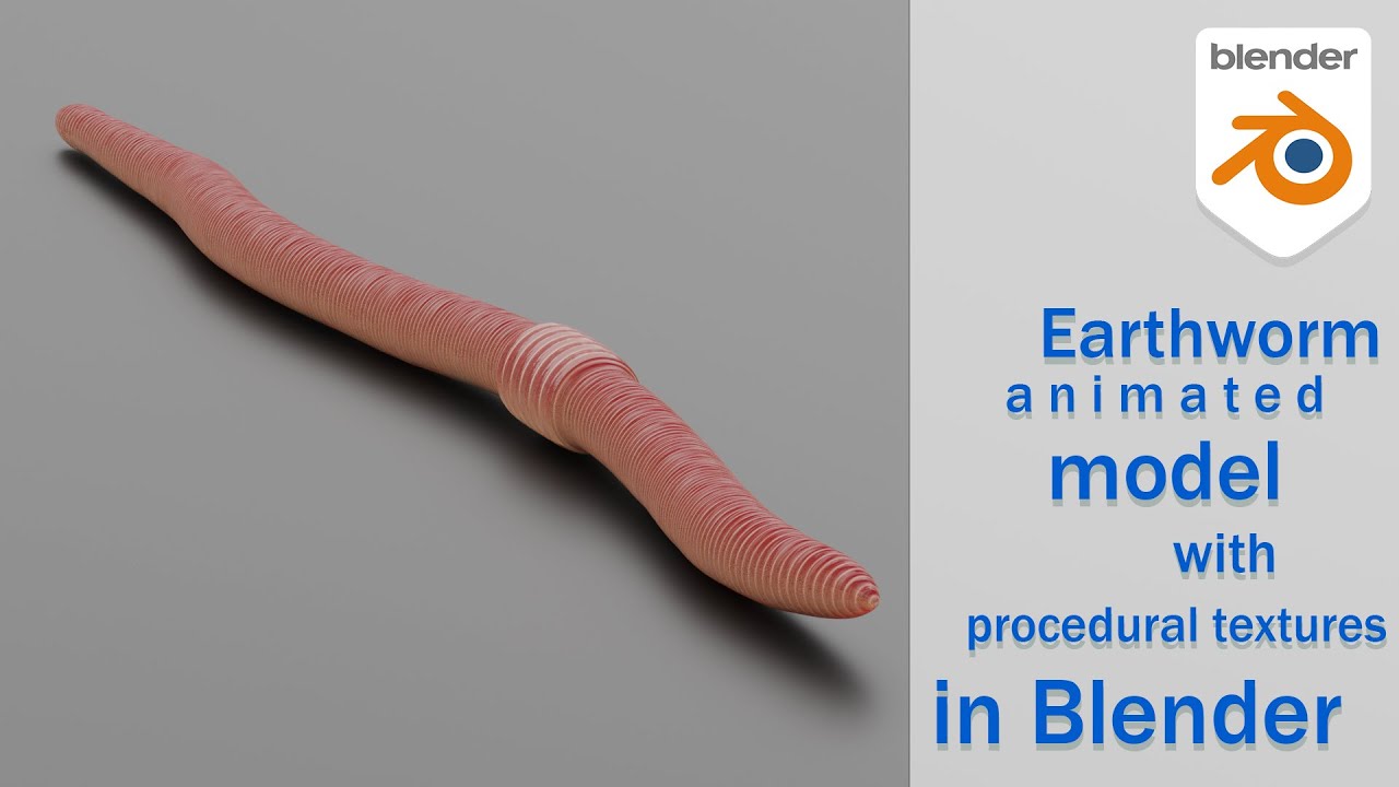 Animated Earthworm - Blender Market