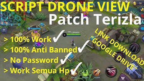 TUTORIAL DRONE VIEW PATCH TERIZLA -MOBILE LEGENDS