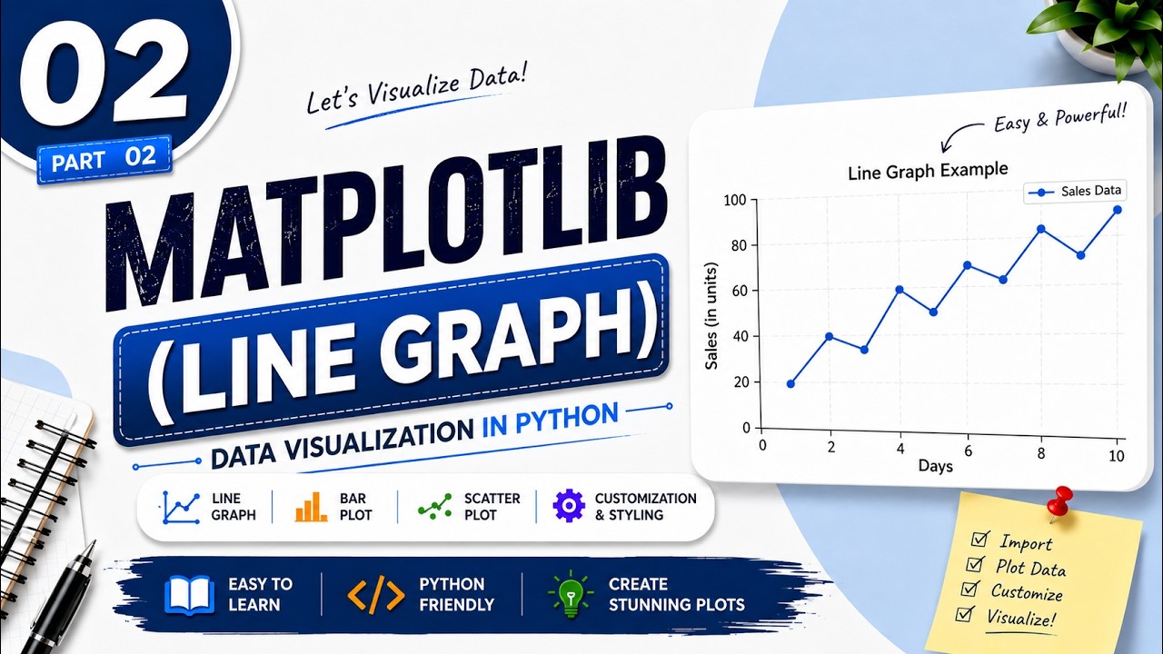 02. Matplotlib Line Graph in Python | plt.plot() & Save Graph with savefig() | Hindi Tutorial