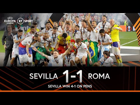 Sevilla v Roma (1-1) (Sevilla win 4-1 on penalties) | Mourinho Heartbreak | Europa League Highlights