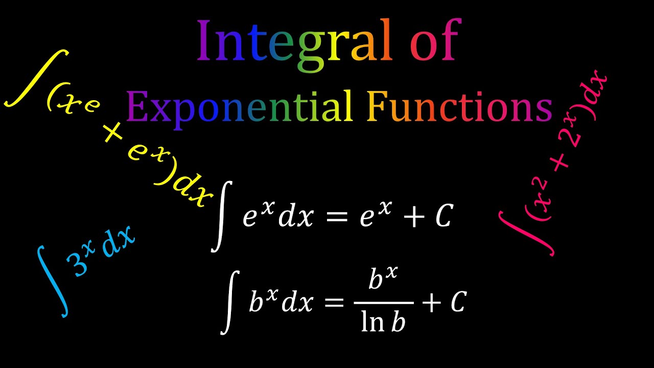 Integral of Exponential Functions Basic Integration