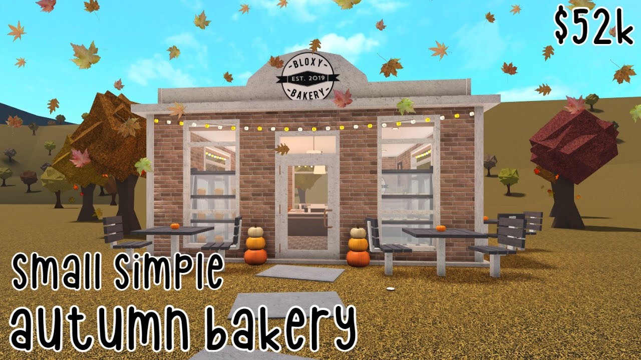 Small Autumn Bakery Bloxburg Speed Build YouTube