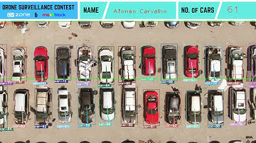 CVzone Drone Surveillance Contest car tracking with yolov3 and deepsort