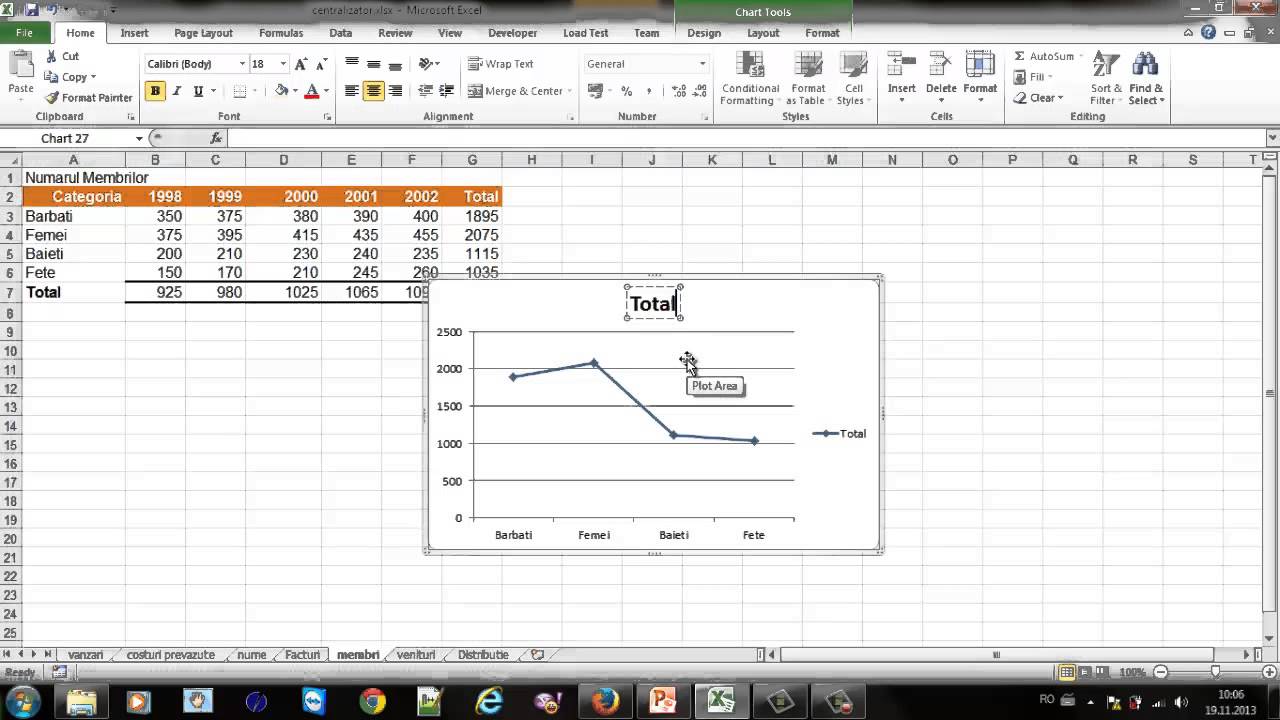 Tutorial Excel 7 Grafice Youtube