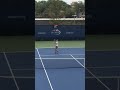 Roger Federer practicing overhead smashes with Stefan Edberg | USOPEN 2015