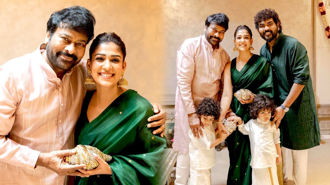 Nayanthara Family Celebrates Diwali In Megastar Chiranjeevi House | Mana Shankar Vara Prasad Garu