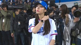 First Pitch on 2016 KBO Opening Day (KBS) (Apr 1, 2016)