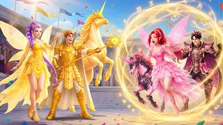 SUN GOD FAMILY VS CUPID FAMILY: RUMI Get The GOLDEN UNICORN Racing Championship - KPOP Demon Hunters