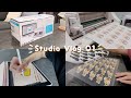 🤍 Studio Vlog 01 🤍 Unboxing Silhouette Portrait & Making Stickers