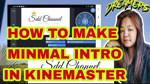 How to make MINIMAL INTRO in KINEMASTER
