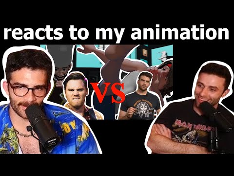 Thumbnail for Hasanabi and Austinshow react my fun animation of him