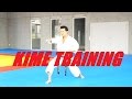 Kime karate training  team ki